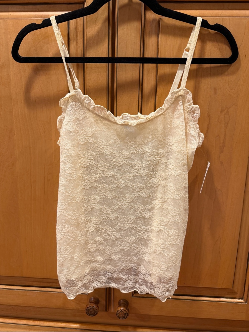 Old Navy Cream Lace Trim Camisole